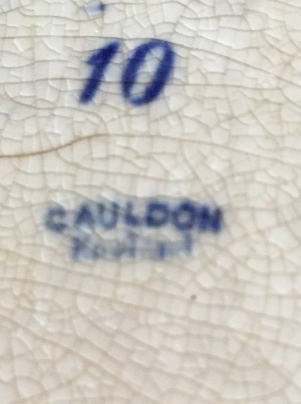 Cauldon? Flow Blue? What Is This Plate?